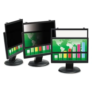 3M PF320W Framed Privacy Filter for Widescreen Desktop LCD/CRT Monitor Clear - 2 - Picture 1 of 2