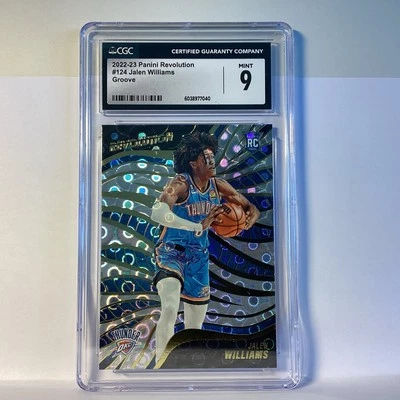 2022-23 Revolution Jalen Williams #124 Rookie Groove Parallel Mint 9 OKC - Image 1 of 4