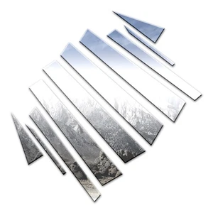 10pc. Luxury FX Chrome Pillar Post Trim fit for 2010-2013 Kia Soul - Picture 1 of 5