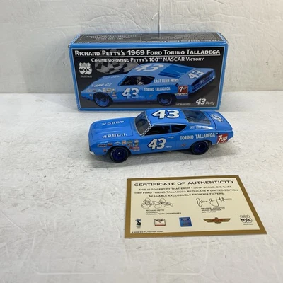 BOXED 1:24 Route WIX car #43 RICHARD PETTY 1969 FORD TORINO TALLADEGA #99169 - Image 1 of 4