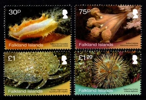 FALKLAND ISLANDS  2013  SHALLOW MARINE SURVEYS  SET OF 4 STAMPS  FROM SHEET  MNH - Picture 1 of 1
