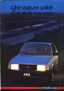 Citroen Axel & 12TRS mercato francese 1985 brochure vendita originale - Foto 1 di 1