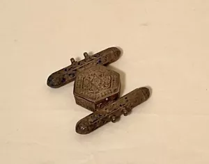 Antique Enameled Silver Quran (Koran) Box from the Middle East, early 1900's - Picture 1 of 10