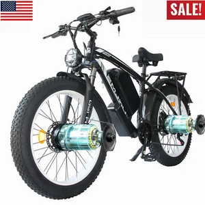 New Dual Motor 26" Electric Bike 3000W Peak E-Bike Bicycle MTB 60V 25AH Fat Tyre - Picture 1 of 14