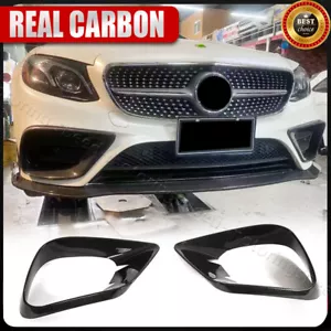 Cubierta de ventilación divisor delantero de carbono real para Benz W238 C238 E400 E450 - Imagen 1 de 13