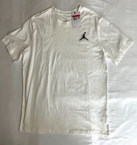 Nike Air Jordan Para Hombre Camiseta Blanca Negra Pequeña Logo Jumpman Talla L DC7485-100 - Imagen 1 de 3