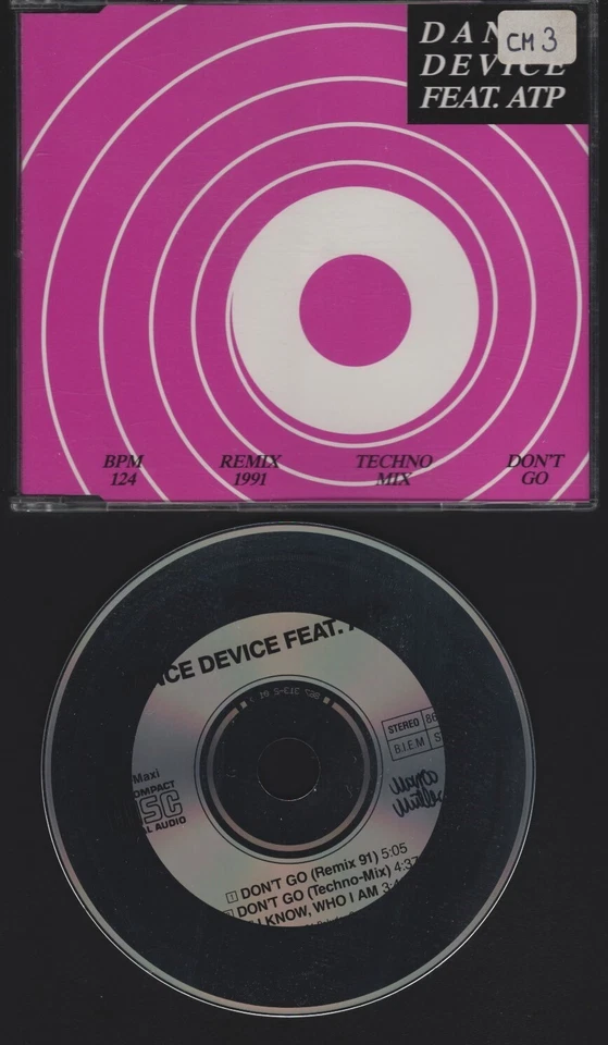 DANCE DEVICE FEAT.ATP - DON'T GO - 3 TRACK MAXI CD POLYDOR © 1991 -REMIX 91 - Bild 1 von 1