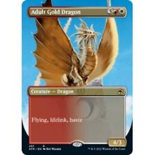 ADULT GOLD DRAGON (BORDERLESS) X4 Adventures In The Forgotten Realms AFR MTG
