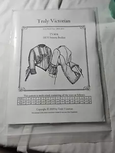 TV404 Truly Victorian 1870 Senora Bodice Pattern Design (Smudged Packaging) - Picture 1 of 3