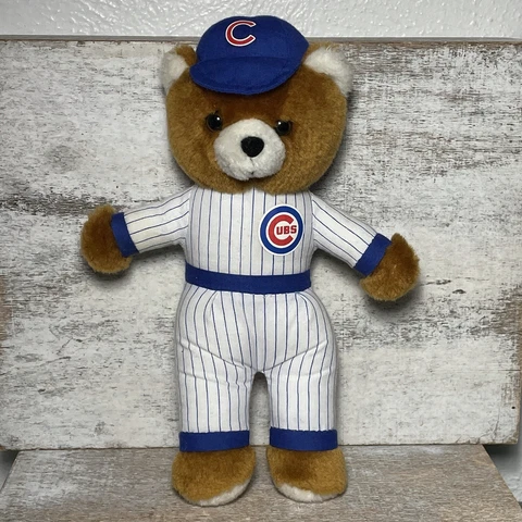 VTG MLB Baseball Chicago Cubs Bear Plush Toy Steven Smith Stuffed Animal Cub 11" Cover
