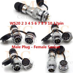 WS20 500V 2-12Pin IP67 Waterproof Avition Connector,Industrial Power Connector - Picture 1 of 23