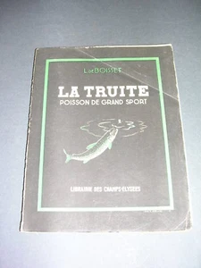 Pêche L. De Boisset La truite poisson de grand sport 1942 planche couleurs - Picture 1 of 2