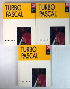 3 BORLAND BOOKS LOT TURBO PASCAL 6.0 - 1990 -Vision Guide, Programmers, Library - Picture 1 of 6