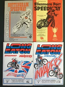 Long Eaton/Ellesmere Port speedway programmes(x4)24/5/80,25/5/80,9/10/91,12/5/93 - Picture 1 of 2