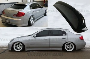 Fits 03-06 Infiniti G35 V35 Sedan Yakusa Unique! Roof Wing Rear Visor Spoiler - Picture 1 of 12