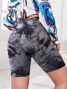 Plus Size Women's Sports Tight Shorts - Picture 1 of 5
