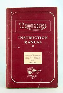 1955 Instruction Manual No 11 For Triumph Motorcycles Speed Twin Tiger