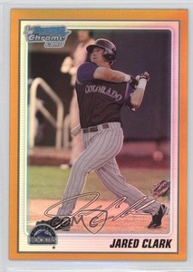 2010 Bowman Chrome Prospects Gold Refractor /50 Jared Clark #BCP83