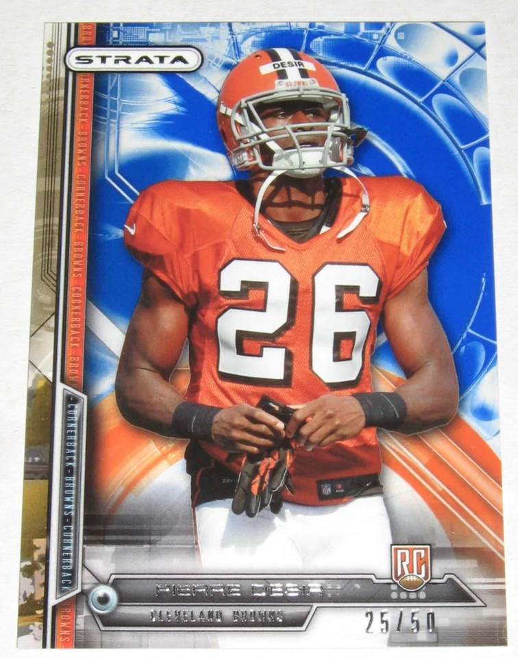 2014 Topps Strata Sapphire #194 Pierre Desir #/50 - Browns - Image 1 of 1