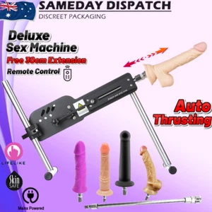 Giant Sex Machine Remote Control Auto Thrusting Realistic Dildo Adult Sex Toy - Picture 1 of 39