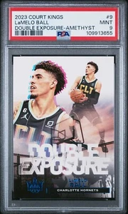 LaMelo Ball - 2023-24 Court Kings Ametista SP #61/99 Doppia Esposizione PSA 9 MINT - Foto 1 di 2