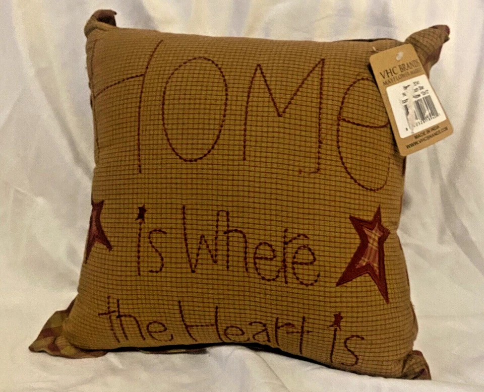 VHC BRAND NINEPATCH Star 12x12 Pillow 56741