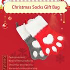 Dog Paw Christmas Stocks Home Decor Stockings Storage Bags  Christmas Tree