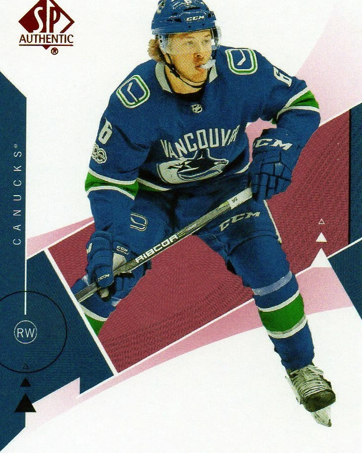Brock Boeser 18/19 UD SP Authentic Red #3. - Image 1 of 1