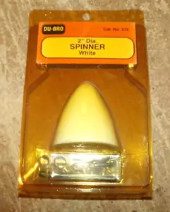 du-bro #272 2" diameter white airplane spinner in the package new - Picture 1 of 2