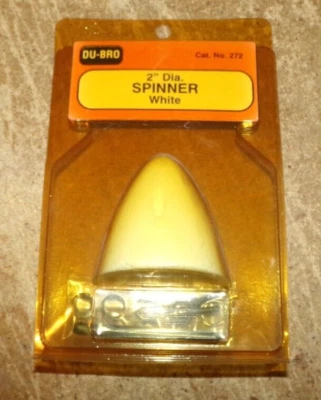 du-bro #272 2" diameter white airplane spinner in the package new - Image 1 of 2