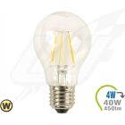 ES- V-TAC LED Bulb - 4W Filament E27 A60 Warm White - V4259