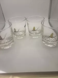 4 SINTZENICH FLIEGENFISCHERGLÄSER - Rocks Gläser Cocktailgläser bemalt - Bild 1 von 15