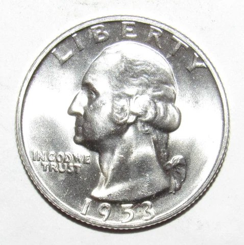 1953 D Washington Quarter CH BU (R16) Cover