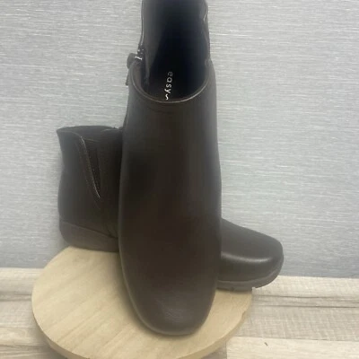 Botas femininas Easy Spirit Aleena casual biqueira redonda marrom escuro 6M - Imagem 1 de 4