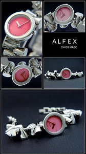 ALFEX Cute Designer Women's Watch Swiss Made High Polished Pink Face - Picture 1 of 1