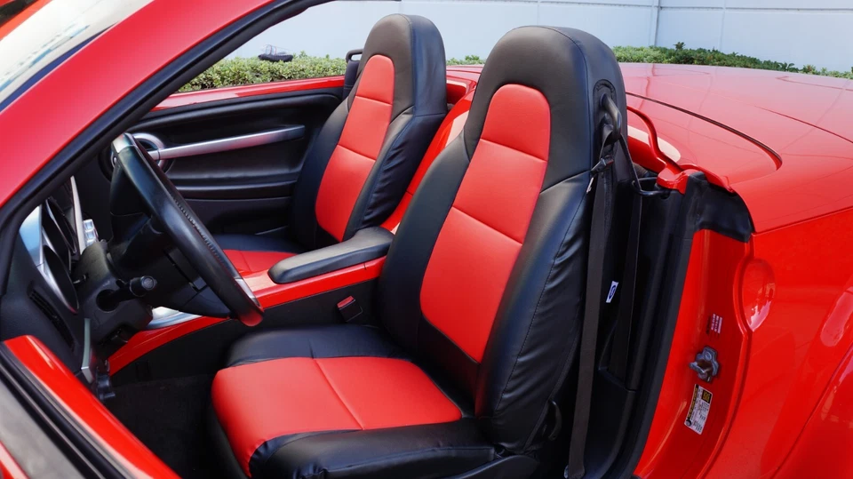 PAR DE 2 FUNDAS DE ASIENTO DELANTERAS CHEVY SSR 2003-2006 TIPO CUERO HECHO EN EE. UU. Foto 1 de 4