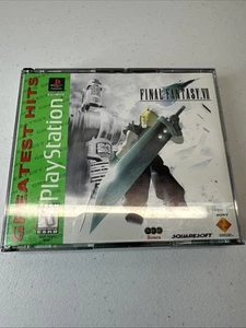 Final Fantasy VII 7 PS1 PlayStation 1 Completo CIB Doble Sephiroth Error de Impresión - Imagen 1 de 17