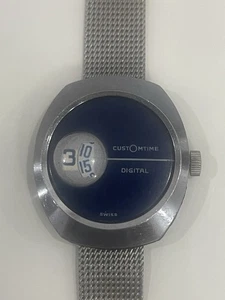 Reloj suizo de cuerda manual vintage Customtime 17 joyas hora salto directo - Imagen 1 de 3