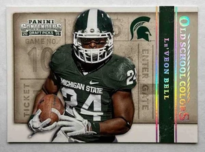2015 Panini Contenders Draft Picks Le Veon Bell Old School Colors #35 Spartans - Picture 1 of 2