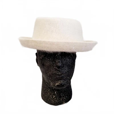 Xo Collection Damas Angora Fedora Bowler Estilo Sombrero Color Crema Off White No S Foto 1 de 4