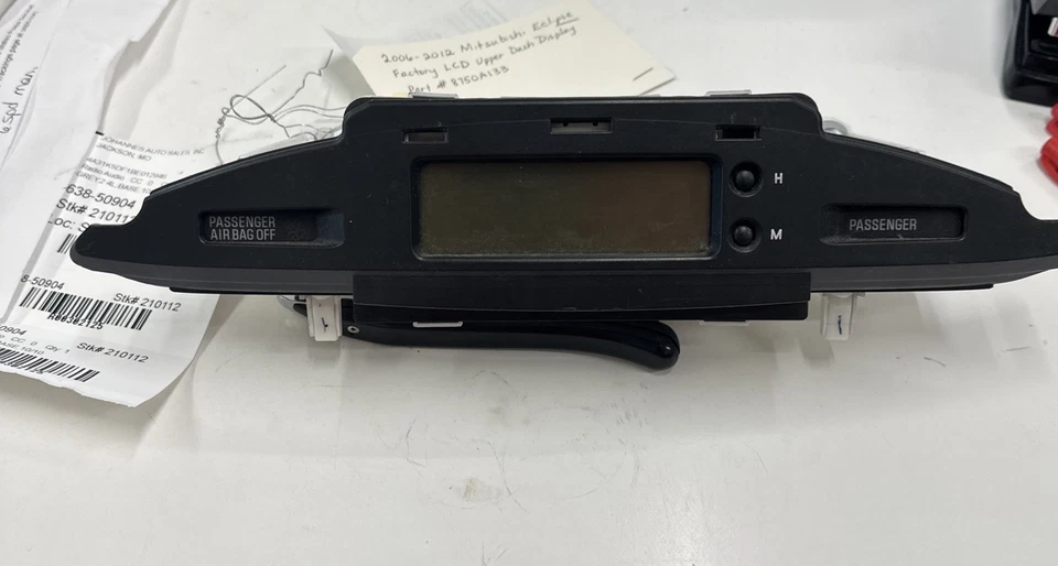 2011 MITSUBISHI ECLIPSE UPPER DASH DISPLAY SCREEN, 08-12 W/O TEMP/COMPASS,302125 Foto 1 de 4