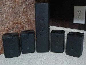Samsung 5.0 Surround Speakers w Center PS-CZ410 & 4 PS-410 Front & Rears w Wires - Picture 1 of 7