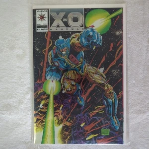 X-O Manowar #0 Cubierta Cromo Envolvente Blanco Caja Valiente 1993 Armadura Origen - Imagen 1 de 7