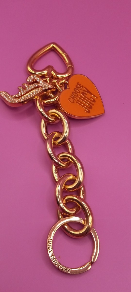 JUICY COUTURE ハート型♡キーホルダー Juicy Couture Heart Key Chains, Rings & Finders for Women