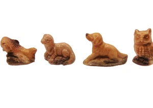 Vintage Wade Whimsie x4 from English Set 3 1972 - Picture 1 of 8