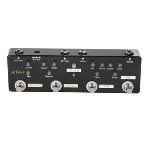 Guitar Effect Pedal 5 Mode Reverb Delay Fx LOOP Distortion Overdrive Guitar - Picture 1 of 12
