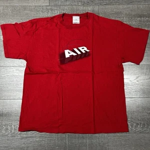 Camiseta De Colección Nike AIR Camiseta Roja Gráfica Talla Grande Hecha en EE. UU. Años 90 - Imagen 1 de 6