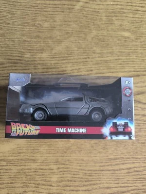 Back To The Future DeLorean Time Machine Scala 1:32 Jada Toys  - Immagine 1 di 4