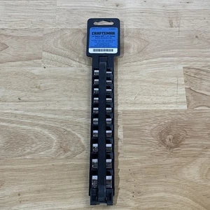 Craftsman SAE Shallow Socket Set 1/4" Drive 6 Point 9 34431 USA NOS - Picture 1 of 5