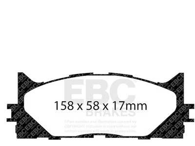 Juego de pastillas de freno delanteras para Lexus ES350 2007-2018 2008 2009 2010 2011 2012 CQ881MC Foto 1 de 4
